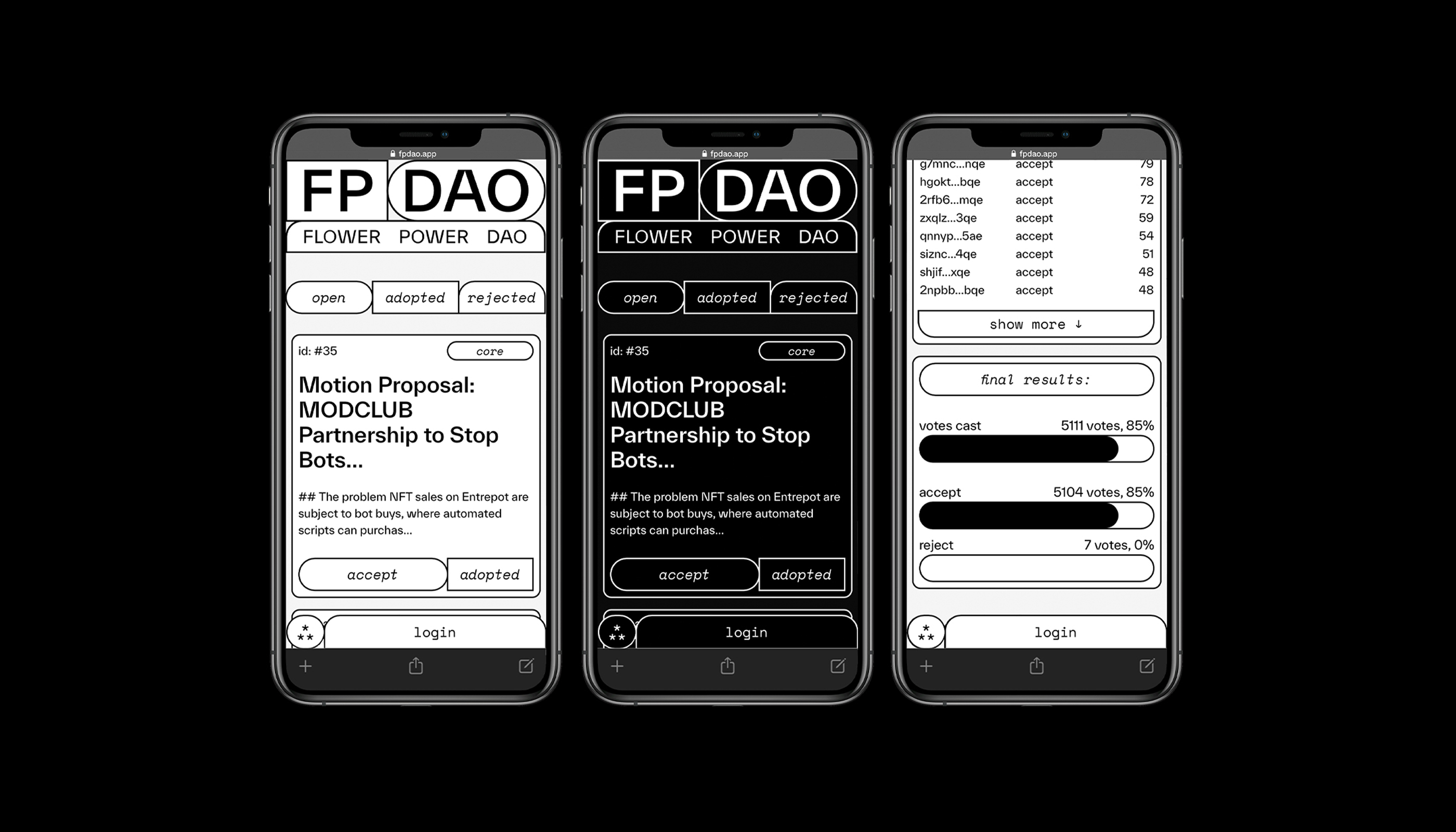 fpdao, web design, visual identity, logo design, branding, NFTweb 3, blockchain