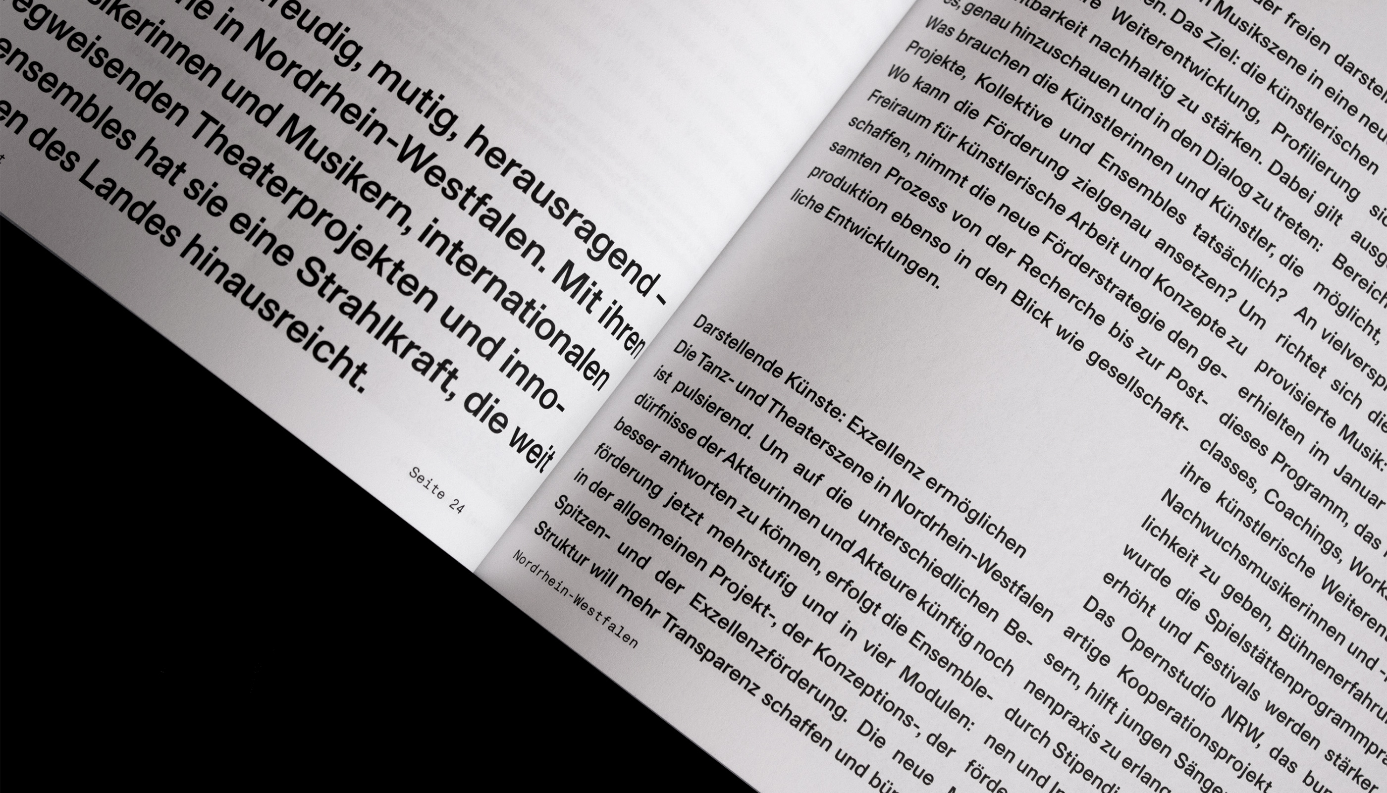 Ministerium für Kultur und Wissenschaft Nordrhein-Westfalen, Publication, editorial design, Katalog, Buch, Magazin, Art direction