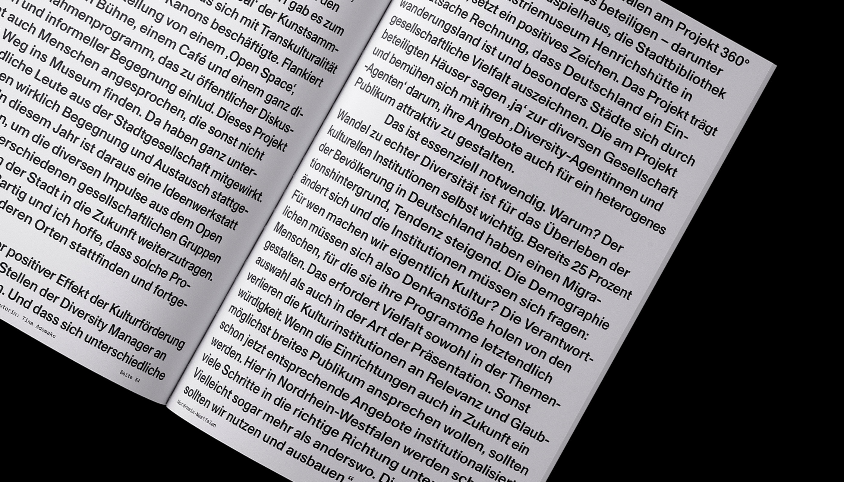 Ministerium für Kultur und Wissenschaft Nordrhein-Westfalen, Publication, editorial design, Katalog, Buch, Magazin, Art direction