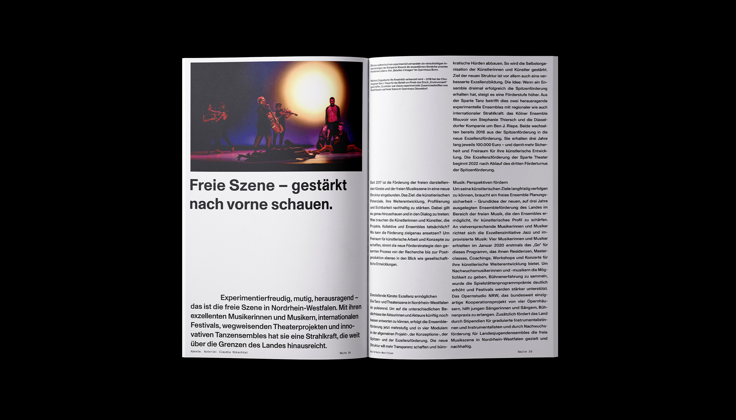 Ministerium für Kultur und Wissenschaft Nordrhein-Westfalen, Publication, editorial design, Katalog, Buch, Magazin, Art direction
