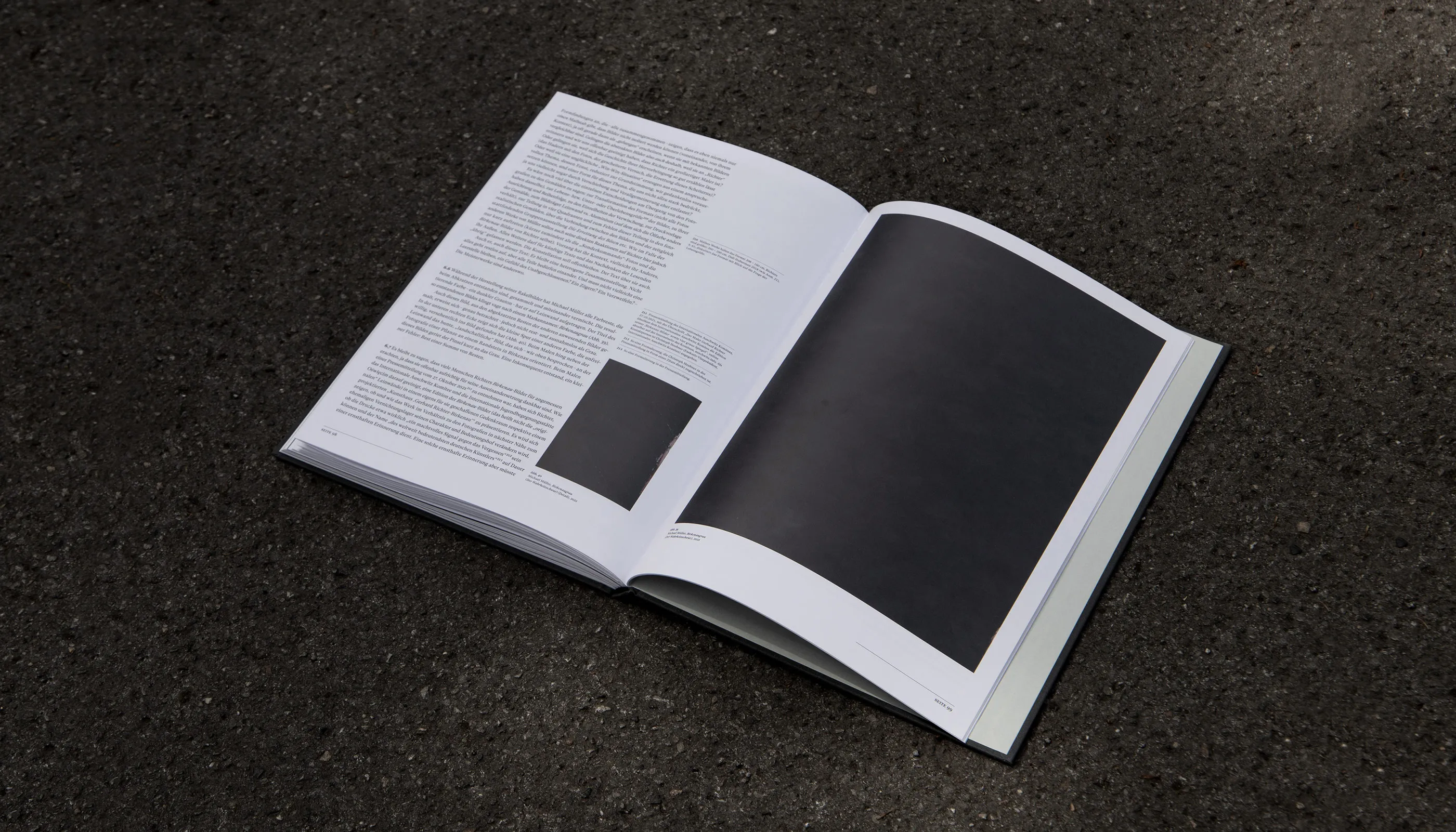 Am Abgrund der Bilder, Art Catalog, Michael Müller, Alien Athena Foundation, De Gruyter, Deutscher Kunstverlag, Städel Museum Frankfurt, editorial design, publication