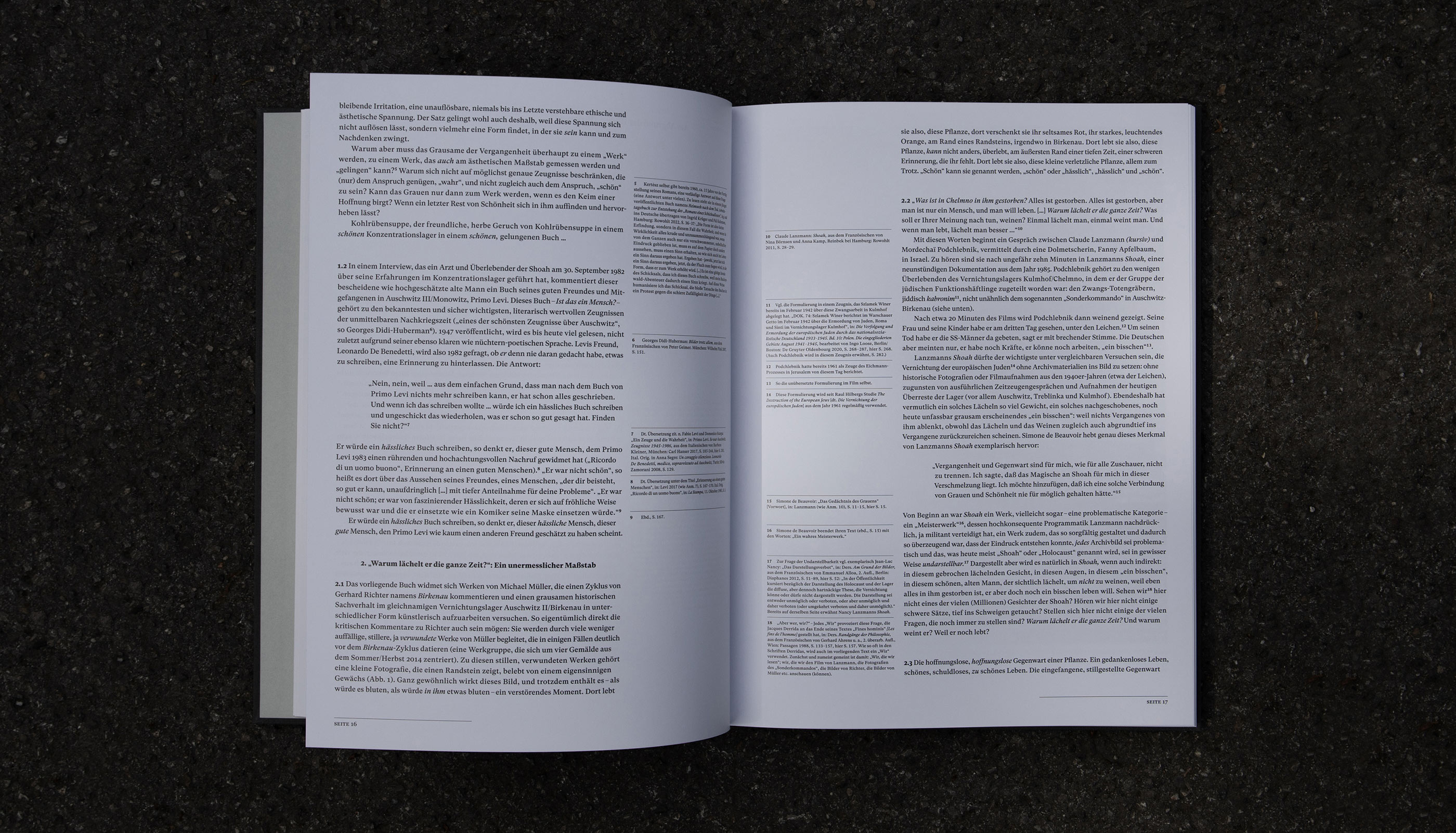 Am Abgrund der Bilder, Art Catalog, Michael Müller, Alien Athena Foundation, De Gruyter, Deutscher Kunstverlag, Städel Museum Frankfurt, editorial design, publication