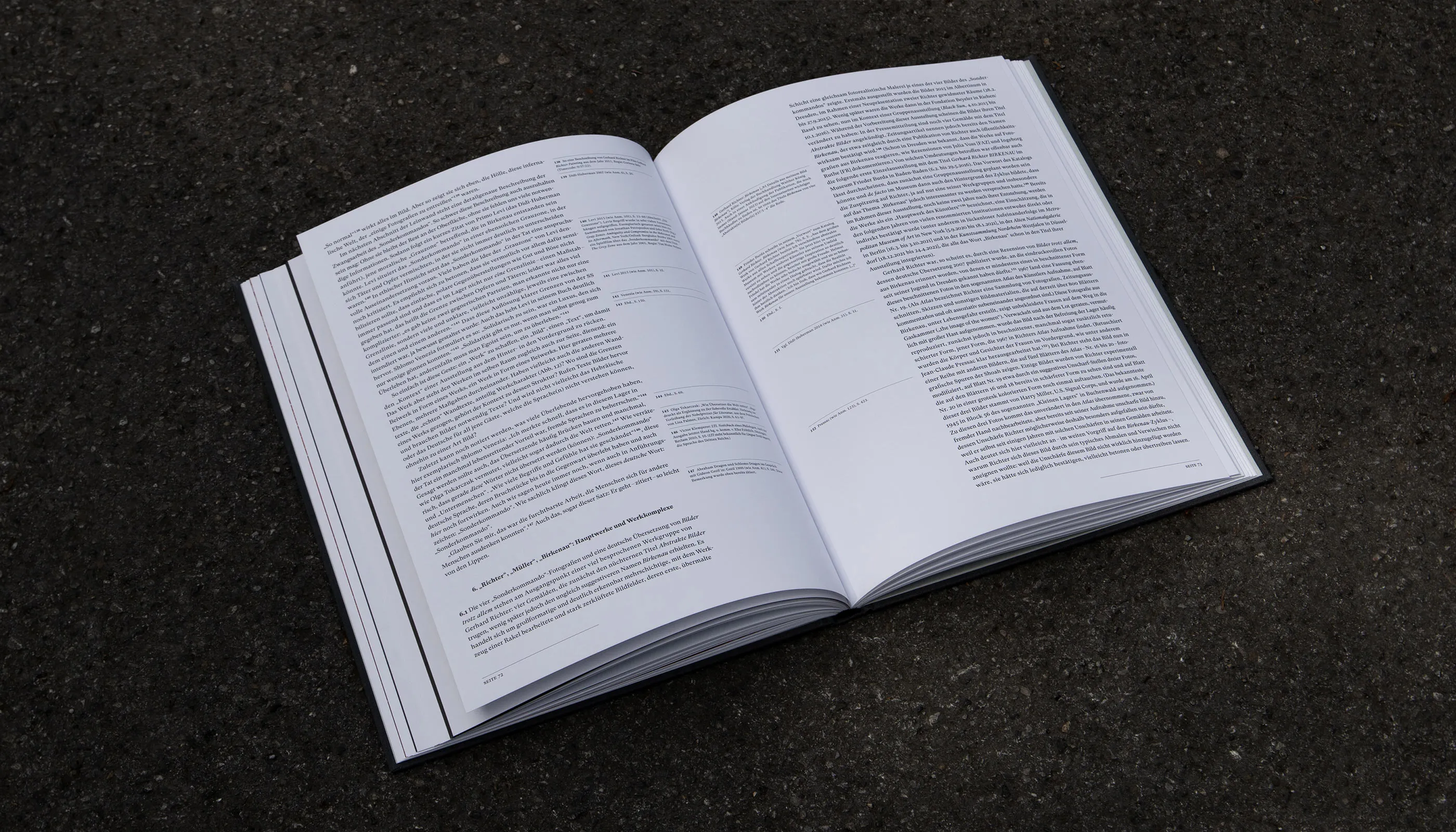 Am Abgrund der Bilder, Art Catalog, Michael Müller, Alien Athena Foundation, De Gruyter, Deutscher Kunstverlag, Städel Museum Frankfurt, editorial design, publication
