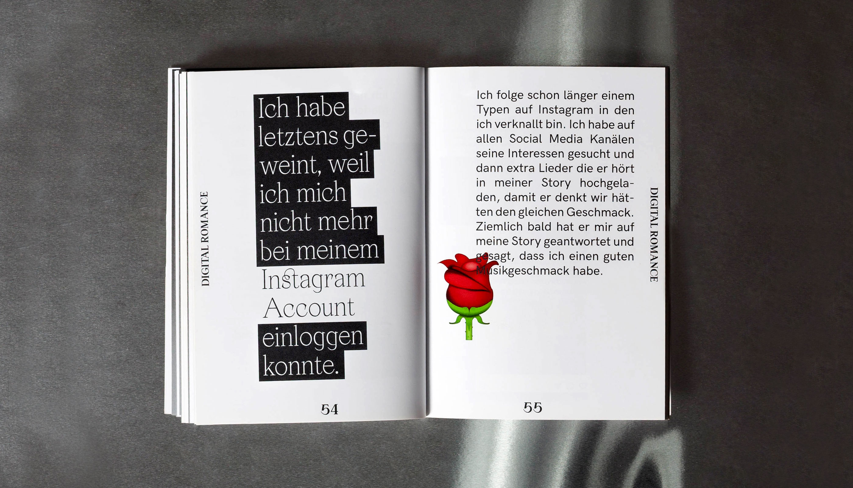 Digital Romance, editorial design, research, publication, HTW Berlin, Design Department
