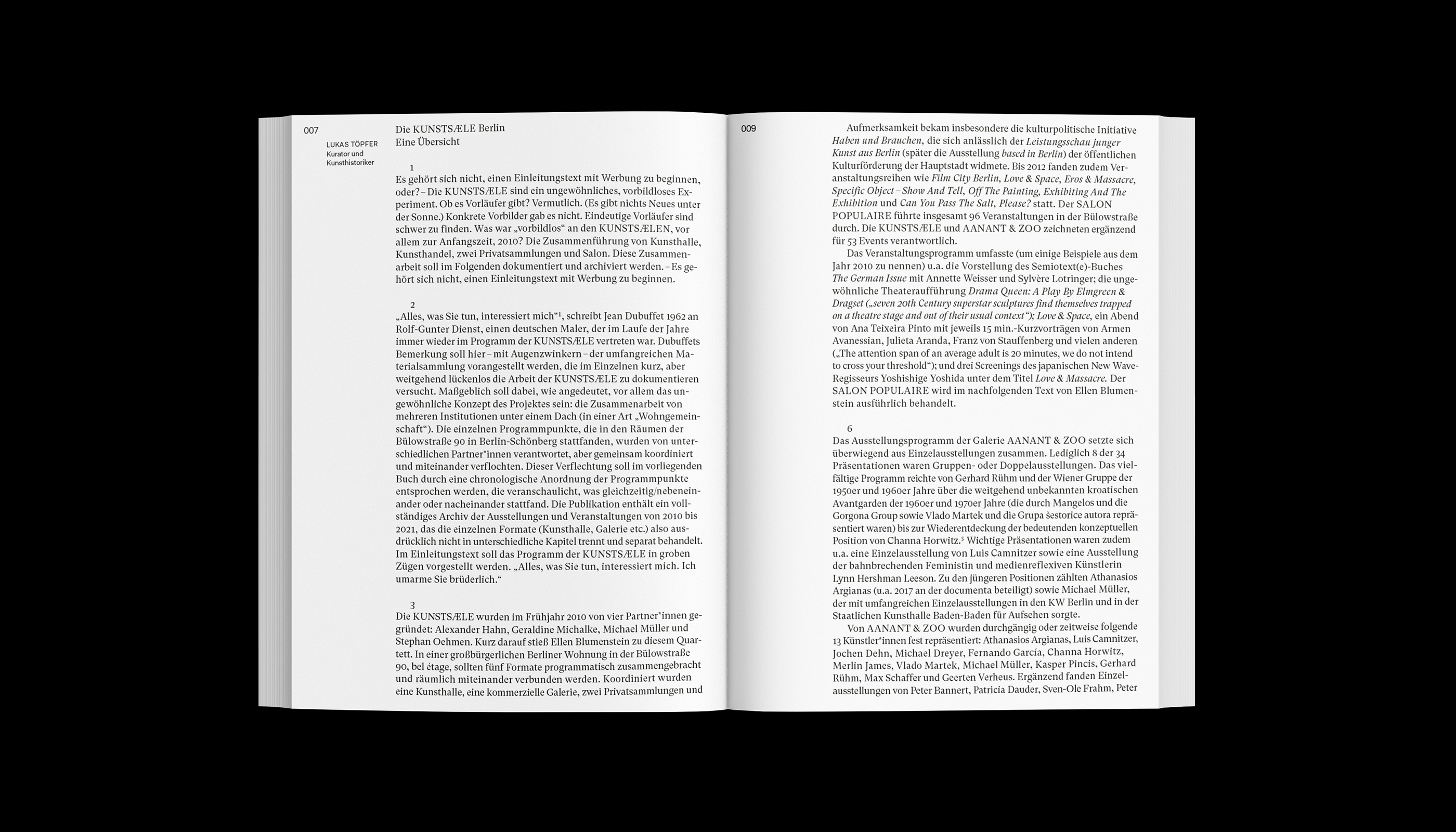 Kunstsaele Berlin, editorial design, publication, exhibitions, distanz verlag