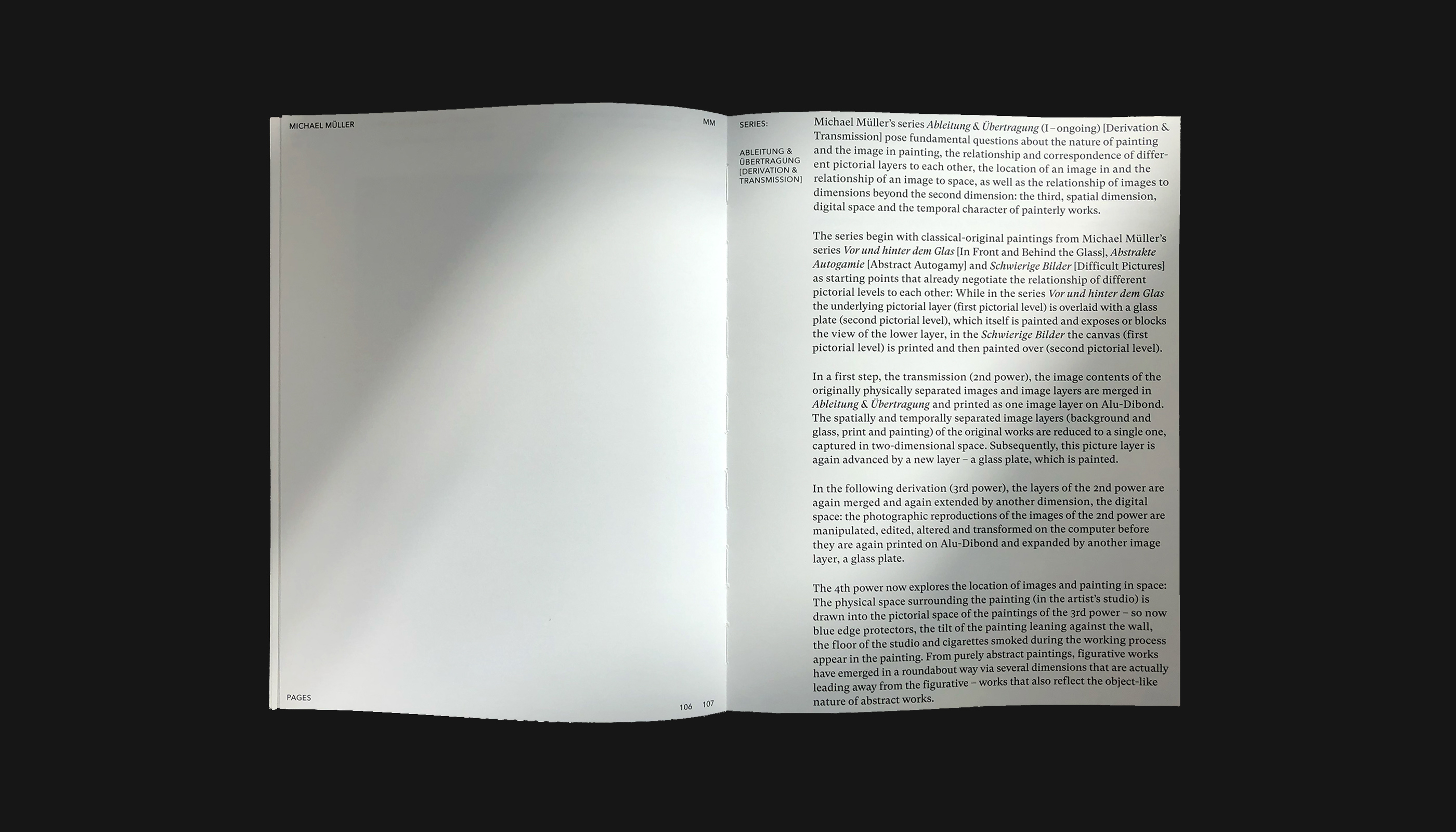 Studio Visit Catalog, Michael Müller, Berlin, editorial design, publication, print