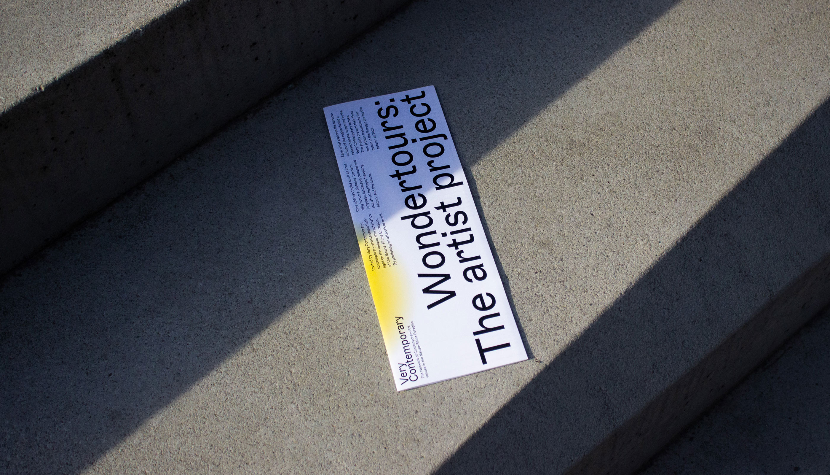 Very Contemporary, brochure, printed matter, editorial design, poster, flyer
