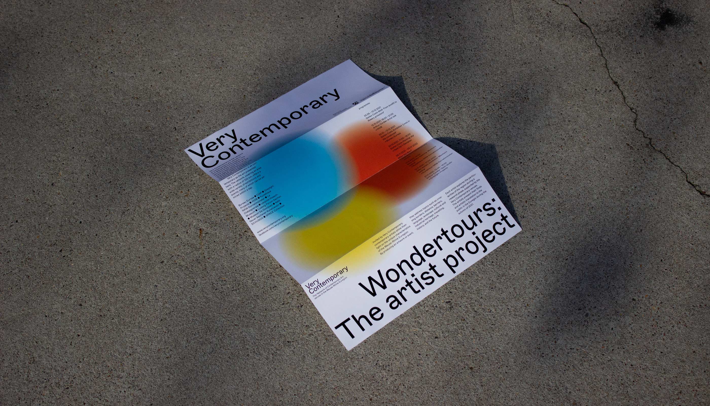 Very Contemporary, brochure, printed matter, editorial design, poster, flyer