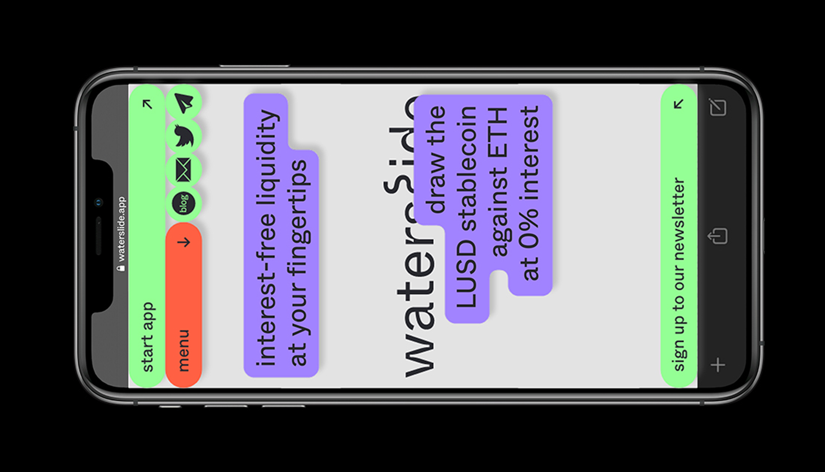 waterslide, web design, web3, blockchain, crypto currencies, ux ui