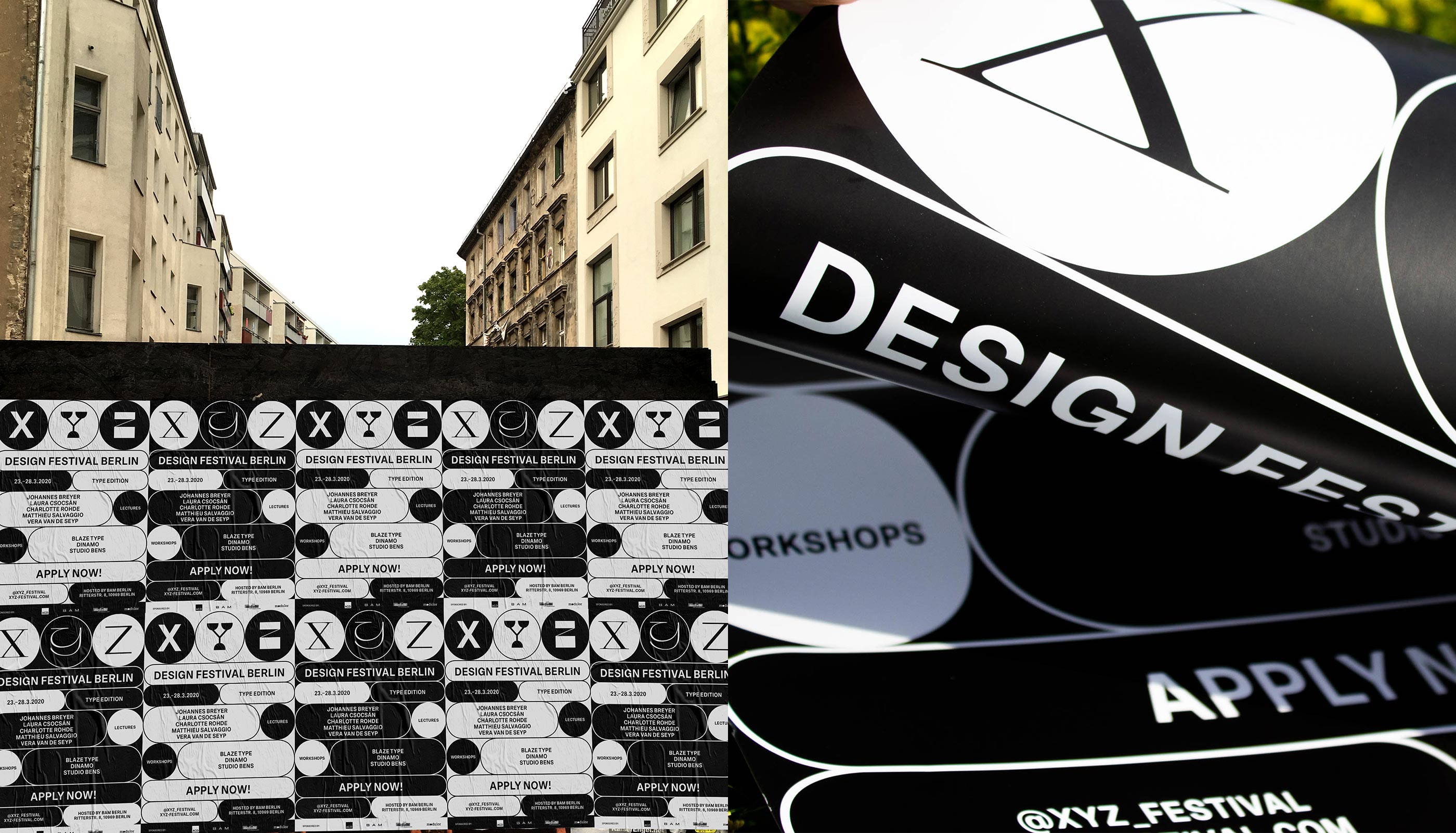 XYZ Design Festival Berlin, web design, logo design, poster design, visual identity, branding