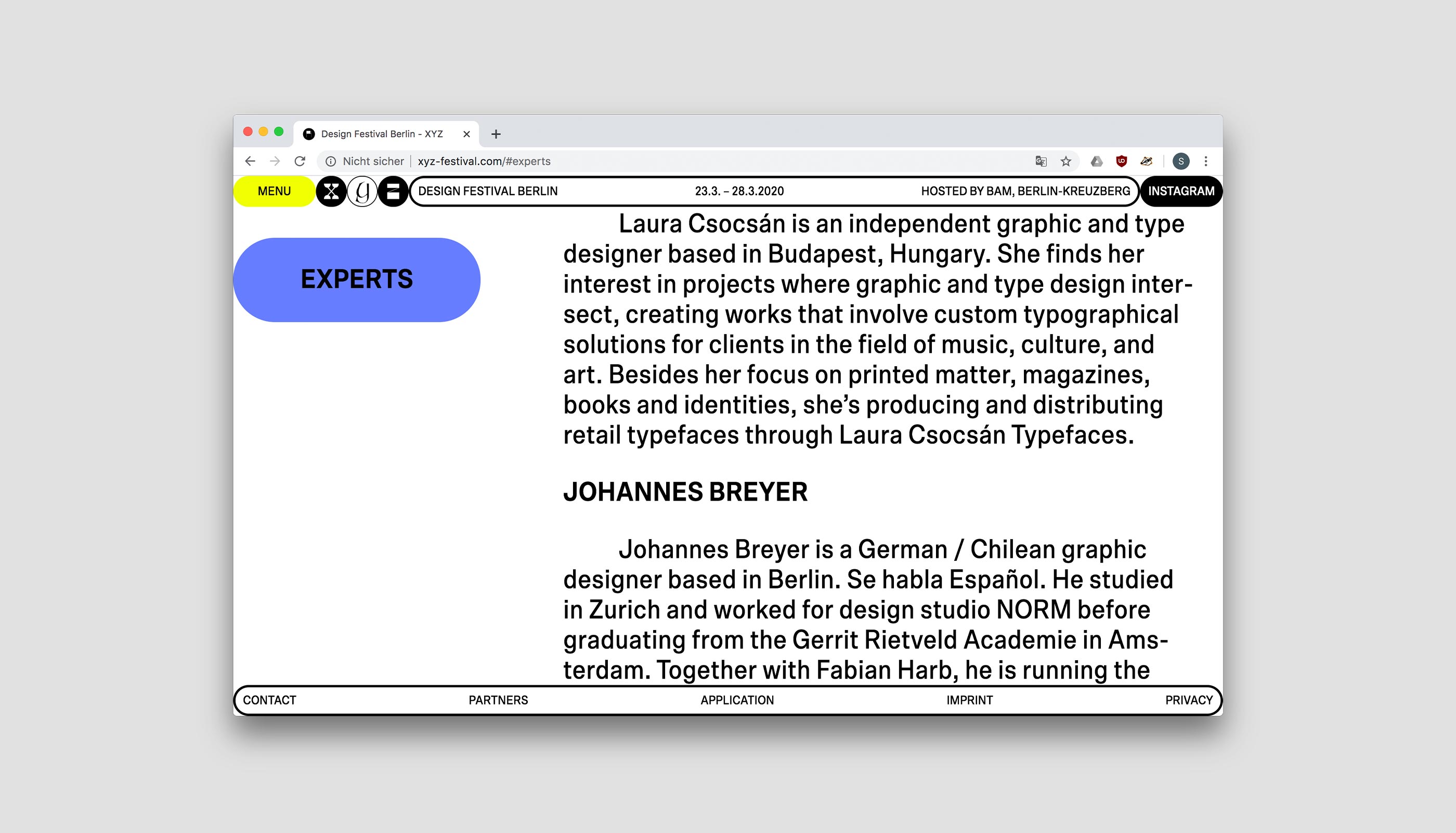 XYZ Design Festival Berlin, web design, logo design, poster design, visual identity, branding
